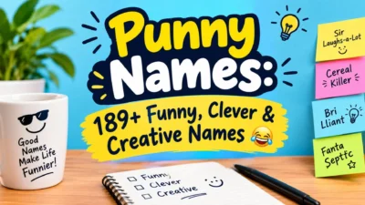 Punny Names: 189+ funny, clever, and creative names to make everyone laugh.